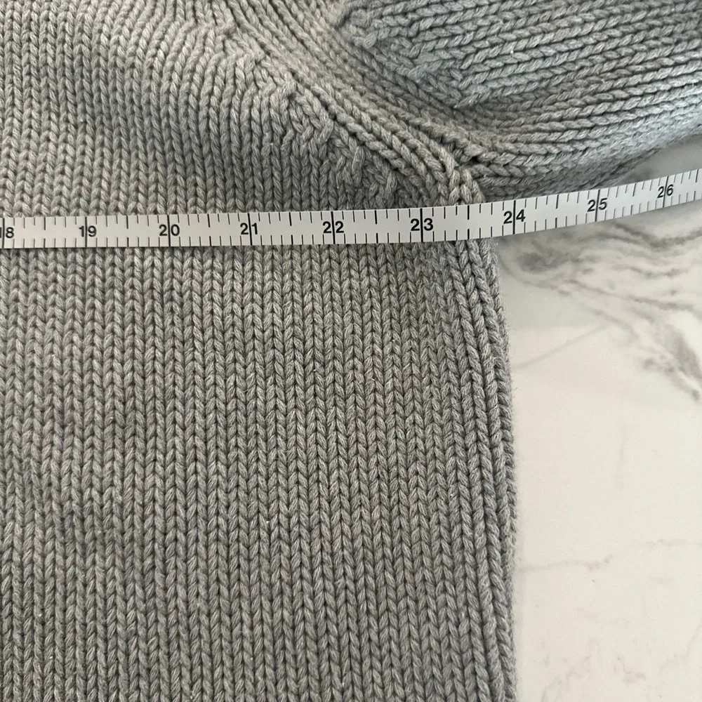 Polo Jeans Co. Ralph Lauren Gray Flag Knit Sweater Unisex XL 100% Cotton - Picture 7 of 8